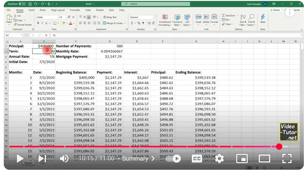 Video thumbnail for EMI calculation tutorial